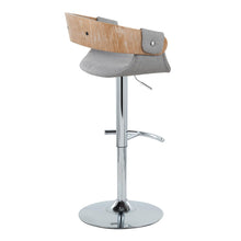 Load image into Gallery viewer, Elisa - Mid Century Modern Adjustable Barstool With Swivel With Rounded T Footrest (Set of 2)