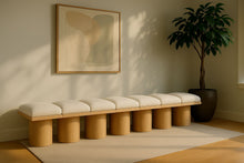 Load image into Gallery viewer, Pavilion - 7 Piece Modular Bench With Natural Base