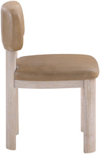 Load image into Gallery viewer, Paloma - Vegan Leather Upholstered Dining Chair (Set of 2) - Tan / Rich Natural