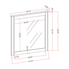 Load image into Gallery viewer, Lorenzo - Large Scale Mirror With Sleek Frame And Glittered Detailing - Silver