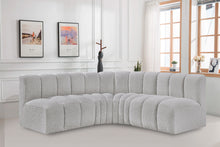 Load image into Gallery viewer, Arc - Boucle Fabric 4 Piece Corner Modular Sofa