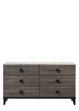 Load image into Gallery viewer, Avantika - Faux Marble Top Rustic Dresser - Gray / Marble / Oak
