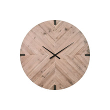 Load image into Gallery viewer, Wall Clock, Round, Large Oversized - Brown