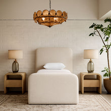 Load image into Gallery viewer, Fira - Linen Textured Fabric Upholstered Bed