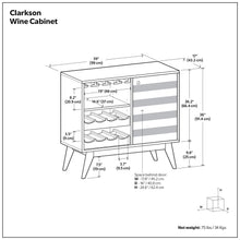 Load image into Gallery viewer, Clarkson - Wine Cabinet - Brown