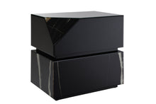 Load image into Gallery viewer, Drisana - Mirrored End Table - Black