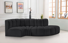 Load image into Gallery viewer, Arc - Faux Leather 4 Piece L-Shaped Modular Sofa