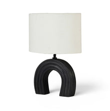 Load image into Gallery viewer, Lithos - Genuine Marble Base And Linen Textured Fabric Shade Table Lamp