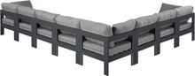Load image into Gallery viewer, Nizuc - Outdoor Patio 8 Piece Modular Sectional With Gray Frame