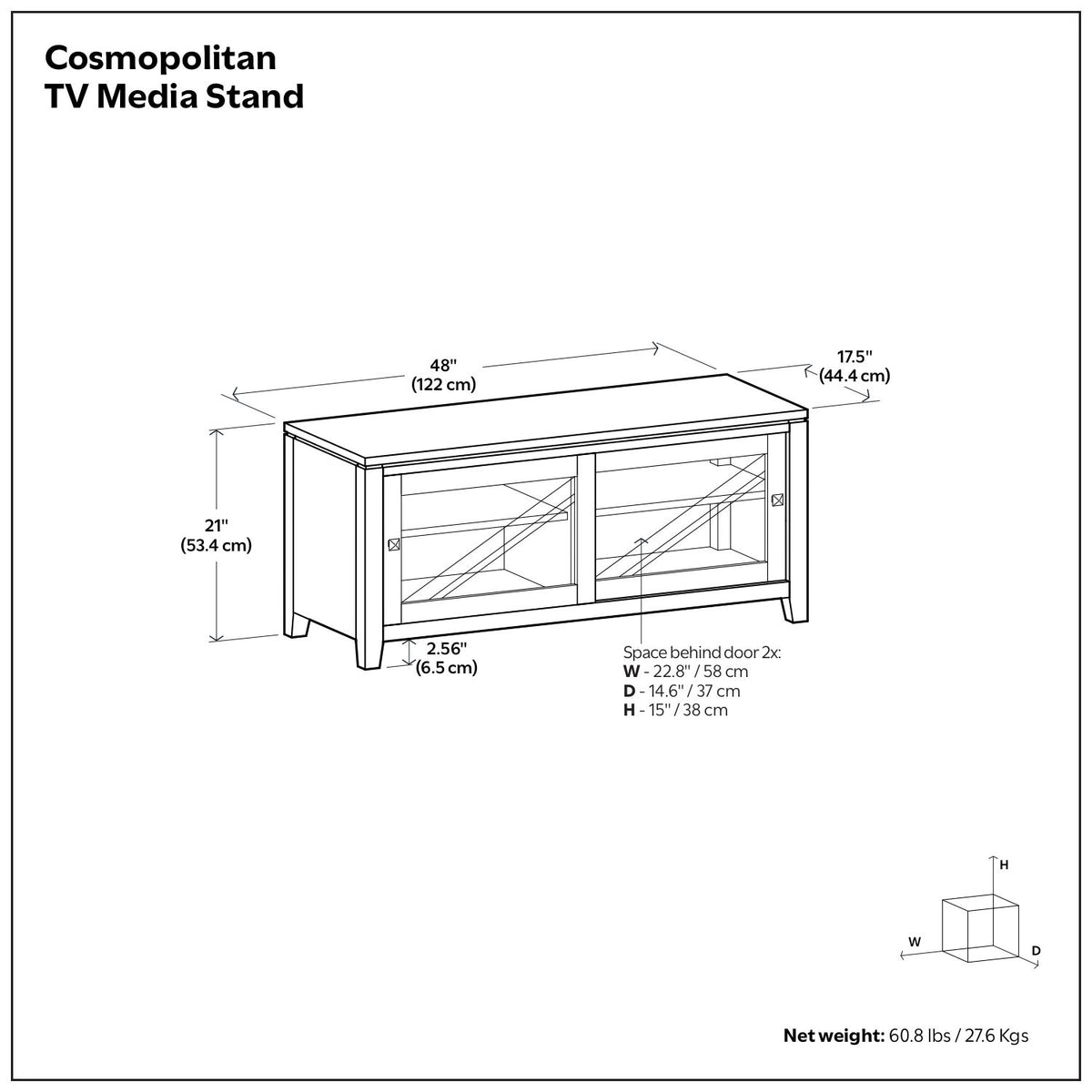 Cosmopolitan - Handcrafted TV Media Stand - Ego Home Furniture