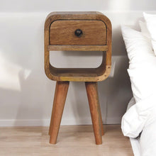Load image into Gallery viewer, Mini California Curved Nightstand Wth Lower Slot