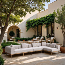 Load image into Gallery viewer, Laguna - 5 Piece 106.5" Upholstered Outdoor Patio Modular Sectional