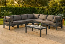Load image into Gallery viewer, Nizuc - Outdoor Patio 7 Piece Modular Sectional With Gray Frame