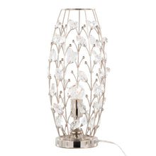 Load image into Gallery viewer, Crystal - Buds Contemporary Uplight Lamp - Polished Nickel / Clear Crystal