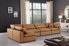 Load image into Gallery viewer, Comfy - 5 Piece Faux Leather Modular Sectional