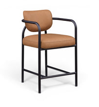 Load image into Gallery viewer, Serava - Vegan Leather Upholstered Bar Stool