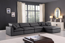 Load image into Gallery viewer, Comfy - 5 Piece Faux Leather Modular Sectional With Chaise