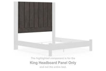 Load image into Gallery viewer, Fraluna - King Headboard Panel - Charcoal