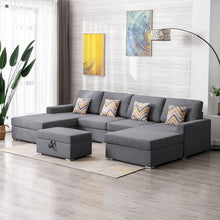 Load image into Gallery viewer, Nolan - Fabric 5 Piece Sectional Sofa With Interchangeable Legs