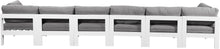 Load image into Gallery viewer, Nizuc - Outdoor Patio 6 Seat Modular Sofa With White Frame