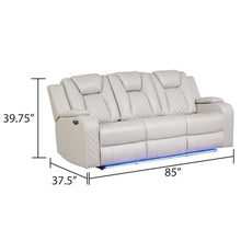 Load image into Gallery viewer, Benz - Power Reclining Sofa With LED Lighting