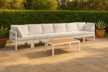 Load image into Gallery viewer, Nizuc - Outdoor Patio 6 Seat Modular Sofa With White Frame
