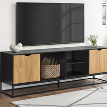 Load image into Gallery viewer, TV Stand, Storage Cabinet With Open And Closed Shelves, Console For Living Room - Black
