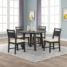 Load image into Gallery viewer, Sable Crest - 5 Piece Set (Round Dining Table & 4 Chairs) - Black