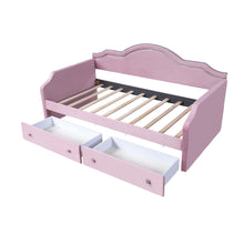 Load image into Gallery viewer, Upholstered Daybed With LED Lights And 2 Drawersme