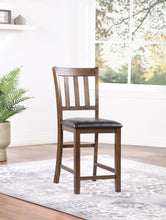 Load image into Gallery viewer, D230 - 5 Piece Dining Room Set (Counter Table With 4 Chairs) - Walnut