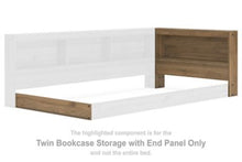 Load image into Gallery viewer, Deanlow - Twin Bookcase Storage with End Panel - Honey
