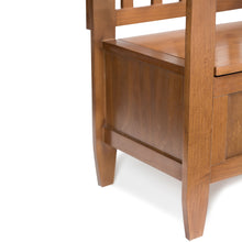 Load image into Gallery viewer, Brooklyn - Entryway Storage Bench - Medium Saddle Brown