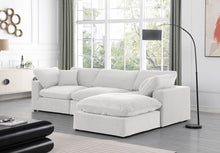 Load image into Gallery viewer, Comfy - 4 Piece Velvet Modular Sectional With Chaise - White