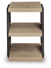 Load image into Gallery viewer, Rylandyn - Rectangular End Table - Black / Light Brown