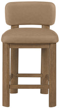 Load image into Gallery viewer, Paloma - Faux Leather Upholstered Counter Stool (Set of 2) - Brown Frame
