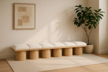 Load image into Gallery viewer, Pavilion - 6 Piece Modular Bench With Natural Base