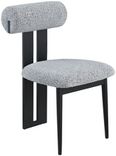 Load image into Gallery viewer, Dario - Boucle Dining Chair With Black Frame (Set of 2)