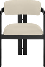 Load image into Gallery viewer, Aurum - Vegan Leather Upholstered Dining Chair With Graphite Black Base (Set of 2)