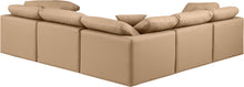 Load image into Gallery viewer, Indulge - Faux Leather 5 Piece Modular Corner Sectional - Tan