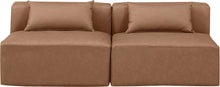 Load image into Gallery viewer, Cube - Modular 2 Piece Armless Sofa - Light Brown