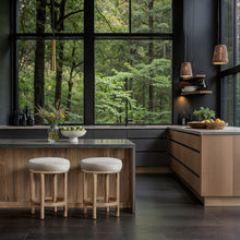 Load image into Gallery viewer, Monette - Counter Stool With Natural Base