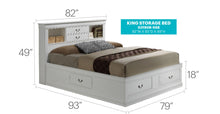Load image into Gallery viewer, Traditional Style Bookcase Storage Bed