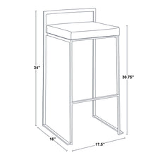 Load image into Gallery viewer, Fuji - Contemporary Stackable Design Barstool