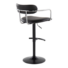 Load image into Gallery viewer, Demi - Contemporary Adjustable Height Barstool With Swivel With Rounded T Footrest (Set of 2)