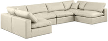 Load image into Gallery viewer, Comfy - 6 Piece Faux Leather Modular Armless Sectional