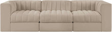 Load image into Gallery viewer, Rummi - Velvet Performance Fabric Upholstered 3 Piece Modular Sofa