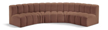 Load image into Gallery viewer, Arc - Faux Leather 5 Piece U-Shaped Modular Sofa