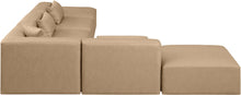 Load image into Gallery viewer, Cube - 6 Piece Modular Corner Armless Sectional - Tan