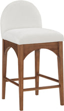 Load image into Gallery viewer, Waldorf - Chenille Stool With Brown Legs