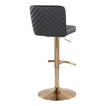 Load image into Gallery viewer, Henry - Contemporary Adjustable Barstool With Swivel With Rounded T Footrest (Set of 2)